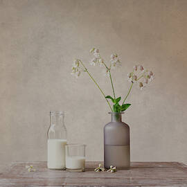 Still Life With Milk by Galina Bunkova