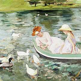 Summertime By Mary Cassatt by Mary Cassatt