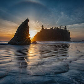 Sunset At Ruby Beach by Sunny Ding