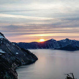 Sunset over Crater Lake