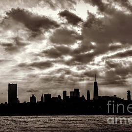 Sunset Over New York by Miriam Danar