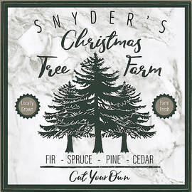 Taupe Christmas Sign I by Elizabeth Medley