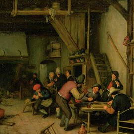 Tavern With Tric-trac Of Backgammon Players, 1669 To 74 by Adriaen Jansz Van Ostade