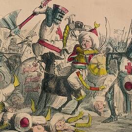 Terrific Combat Between Richard Coeur by Print Collector