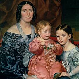 'The Barrio Family', ca. 1839, Spanish School, Oil on canvas, 111,5 cm x 82 ...
