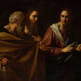 The Calling Of Saints Peter And Andrew By Michelangelo Caravaggio by Michelangelo Caravaggio