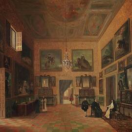 'The chamber of Philip IV in the Buen Retiro Royal Palace'. 1881. Oil o... by VICENTE POLERO Y TOLEDO