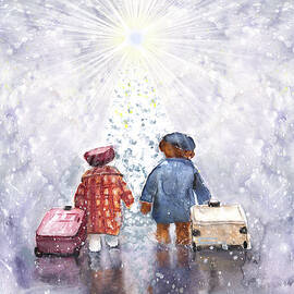 The Christmas Heathrow Bears by Miki De Goodaboom