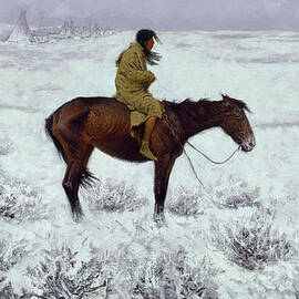 The Herd Boy, circa 1905  by Frederic Remington