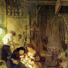 The Holy Family [1] by Rembrandt Van Rijn
