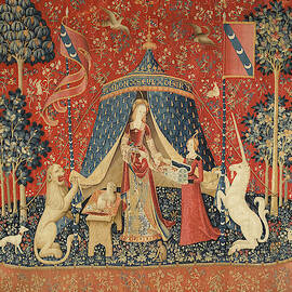 The Lady And The Unicorn by Vintage Art