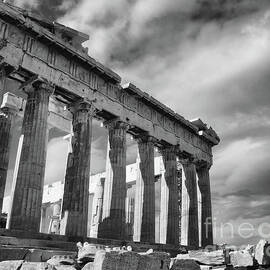 The Parthenon Black and White by Stefano Senise