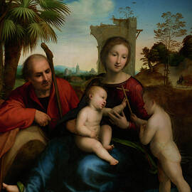 The Rest On The Flight Into Egypt With St. John The Baptist, C.1509 by Fra Bartolomeo