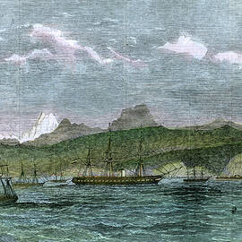 The Spanish Blockading Squadron by Print Collector