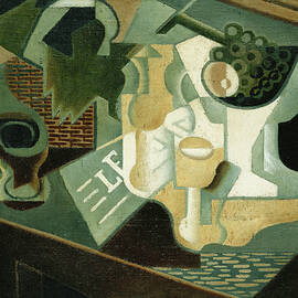 The Table In Front Of The Building; La Table Devant Le Battiment, 1919 by Juan Gris