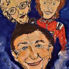 Three Faces Of Robin Williams  by Geraldine Myszenski