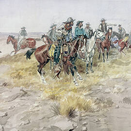 Title Unknown (cowboys) Charles Marion by Charles Marion Russell