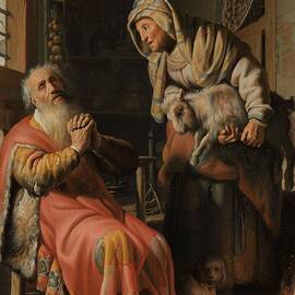 Tobit and Anna with the Kid. by Rembrandt van Rijn -mentioned on object-