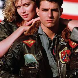 TOM CRUISE and KELLY MCGILLIS in TOP GUN -1986-. by Album