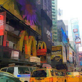 Traffic - Times Square New York by Miriam Danar
