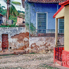 Trinidad Cuba Street Corner by David Zanzinger