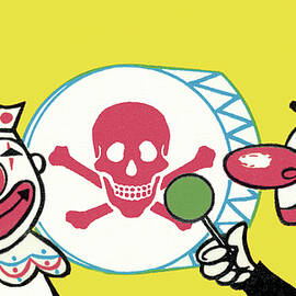 Two Creepy Clowns by CSA Images