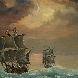 Two Ships by Pobytov