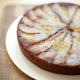 Upside Down Pear And Ginger Cake by Sf foodphoto