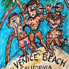 Venice Muscle Beach California by Geraldine Myszenski