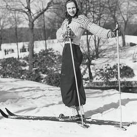 Vera Zorina Goes Skiing by Bert Morgan