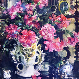 Vibrant Bouquet In Ornate Vase by Curtis Licensing