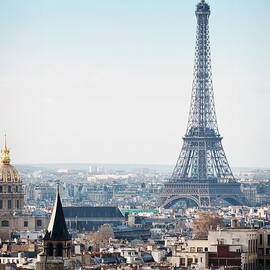 View Of Buildings And Eiffel Tower In by Flory