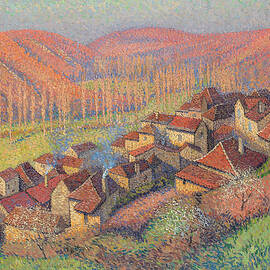 View Of The Centre Of Labastide Du Vert; Vue Du Centre De Labastide Du Vert, C.1940 by Henri Martin