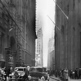 View Of Wall Street In New York Around by Keystone-france
