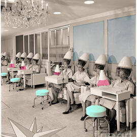 Vintage Ladies Hair Salon by Mindy Sommers