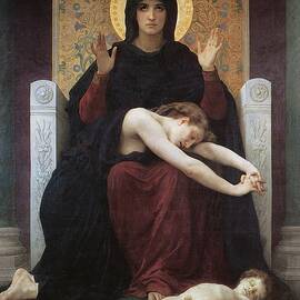 Virgin Comforter by William-adolphe Bouguereau