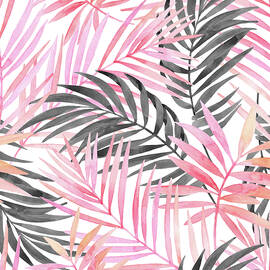 Watercolour Pink Colored And Graphic by Tanya Syrytsyna