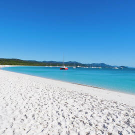 Whitehaven Beach On Whitsunday Island by Holgs