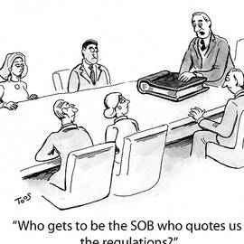 Who Gets To Be The Sob Who Quotes Us The Regulations by Andrew Toos