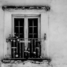 Window Along the Street in Santa Fe by S Katz