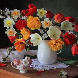 With Spring Bouquets by Tatyana Skorokhod (??????? ????????)