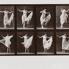 Woman Dancing, Plate 107 From Animal Locomotion, 1887 by Eadweard Muybridge