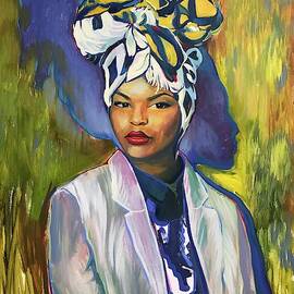 Woman in a turban  by Elena Podmarkova