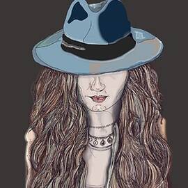 Women In A Hat by Marshal James