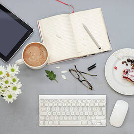 Working Desk With Objects by Ozgur Donmaz