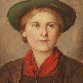 Young Girl by Franz Von Defregger