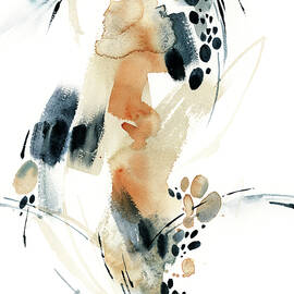 Abstract in blue and terracotta by Sophia Rodionov