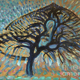 Apple Tree, Pointillist Version by Piet Mondrian