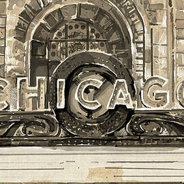 chicago theatre vintage by Bekim M