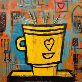 Coffee Tones and Dreamscapes- Abstract Explorations in Layers by OlfactoArt Studio